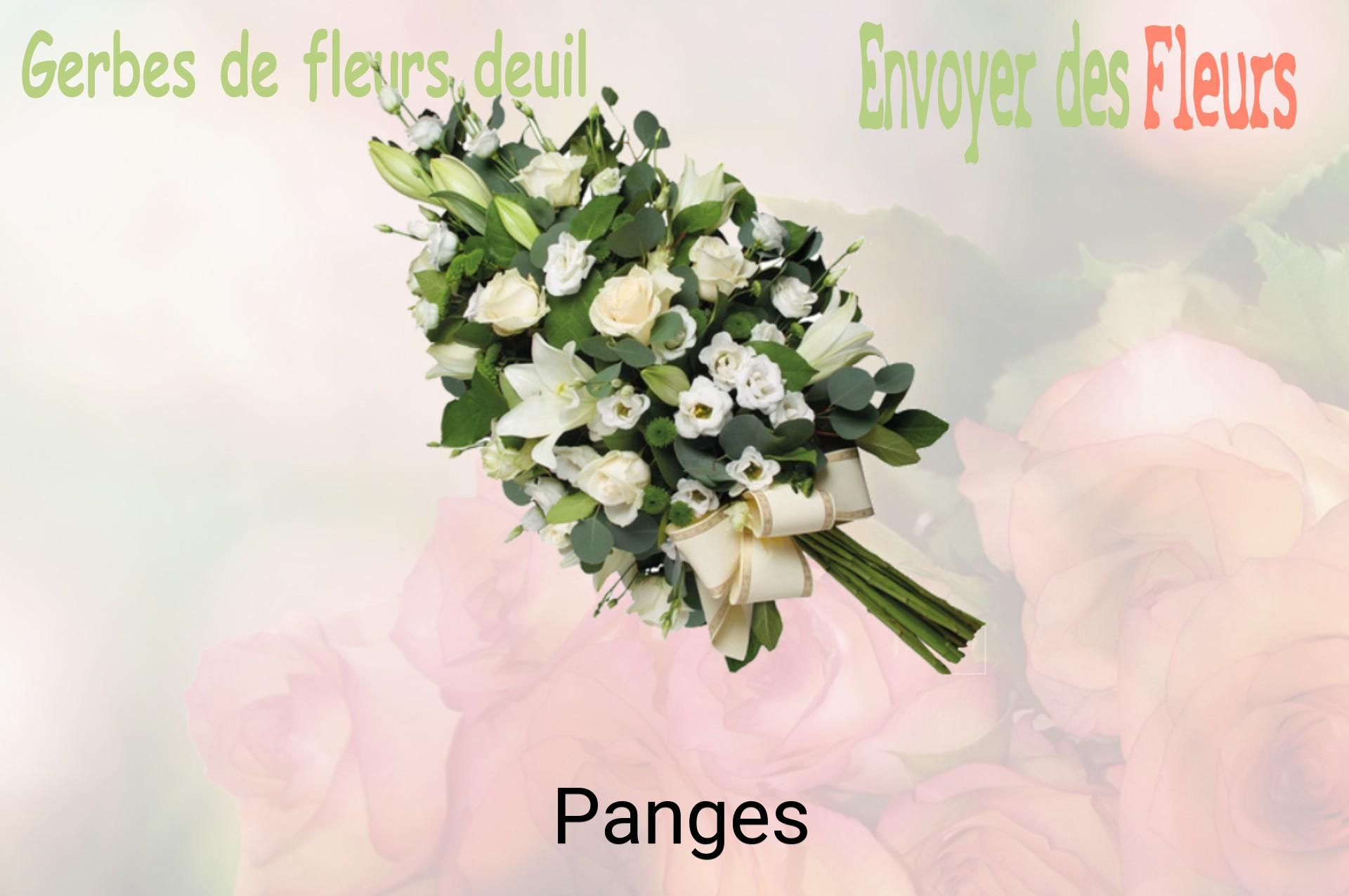 Gerbe de fleurs de deuil livrée à Panges